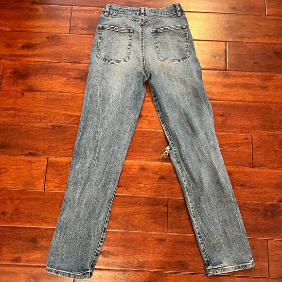 Sincerely Jules distressed, blue, high-rise Jeans - Picture 3 of 3